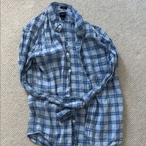 J. Crew Blue Casual Button Down Shirt